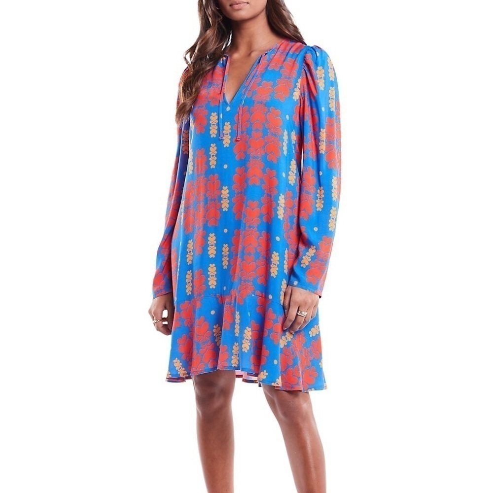 Taylor Heart & Keyhole Print Mini Shift dress. Size 6US